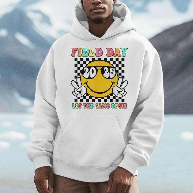 Field Day 2025 Let The Games Begin Yellow Team Teachers Kids Men Hoodie, funny design Field Day 2025 Let The Games Begin Yellow Team Teachers Kids Men Hoodie, funny design