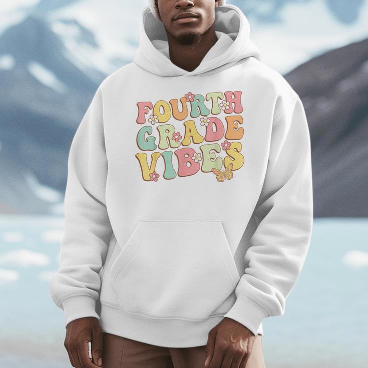 Fourth Grade Vibes Hello Team 4th Grade Teacher Kids Retro Men Hoodie, 4th Grade Teacher Gifts, funny design Fourth Grade Vibes Hello Team 4th Grade Teacher Kids Retro Men Hoodie, 4th Grade Teacher Gifts, funny design