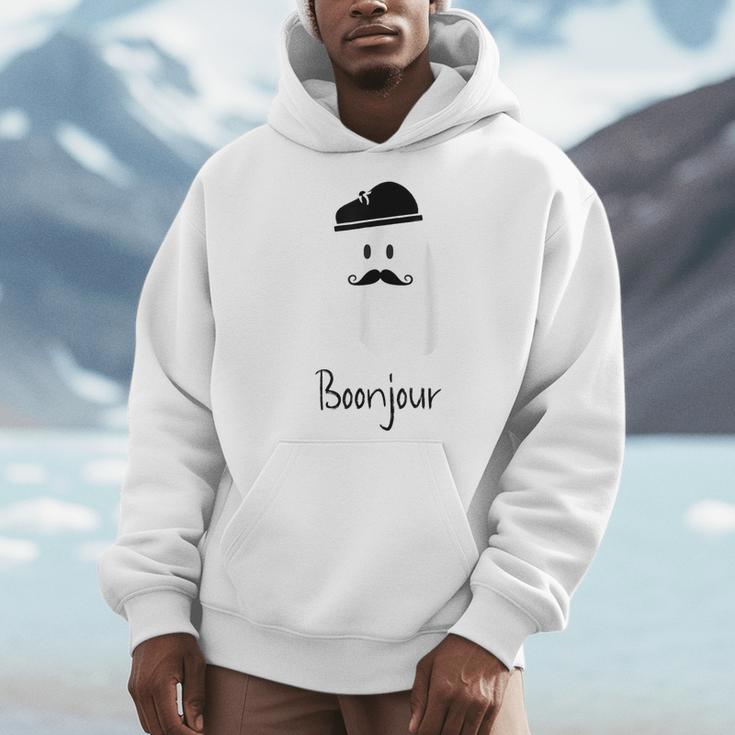 French Teacher Halloween Bonjour Ghost Men Hoodie, funny design French Teacher Halloween Bonjour Ghost Men Hoodie, funny design