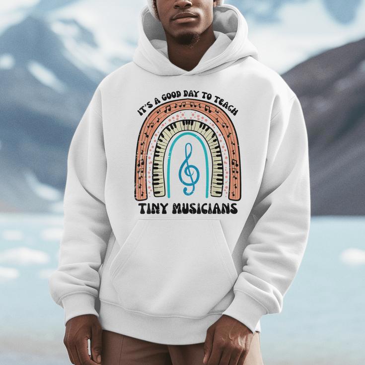 Good Day To Teach Tiny Musicians Piano Music Teacher Women Men Hoodie, funny design