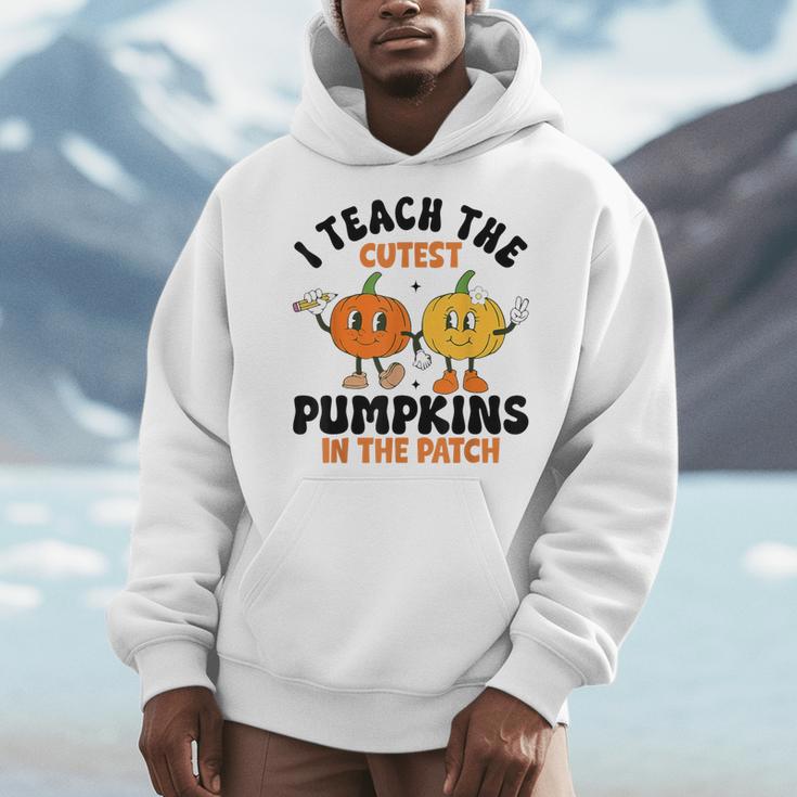 Halloween Teacher I Teach The Cutest Pumpkins In The Patch Men Hoodie, funny design Halloween Teacher I Teach The Cutest Pumpkins In The Patch Men Hoodie, funny design