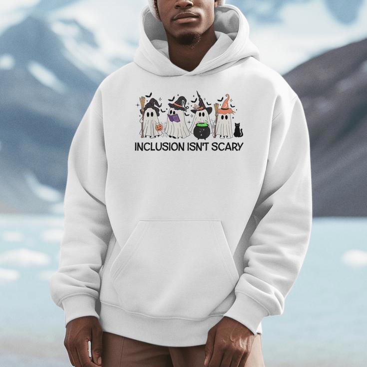Inclusion Isn't Scary Boo Ghost Halloween Sped Teacher Men Hoodie, funny design Inclusion Isn't Scary Boo Ghost Halloween Sped Teacher Men Hoodie, funny design