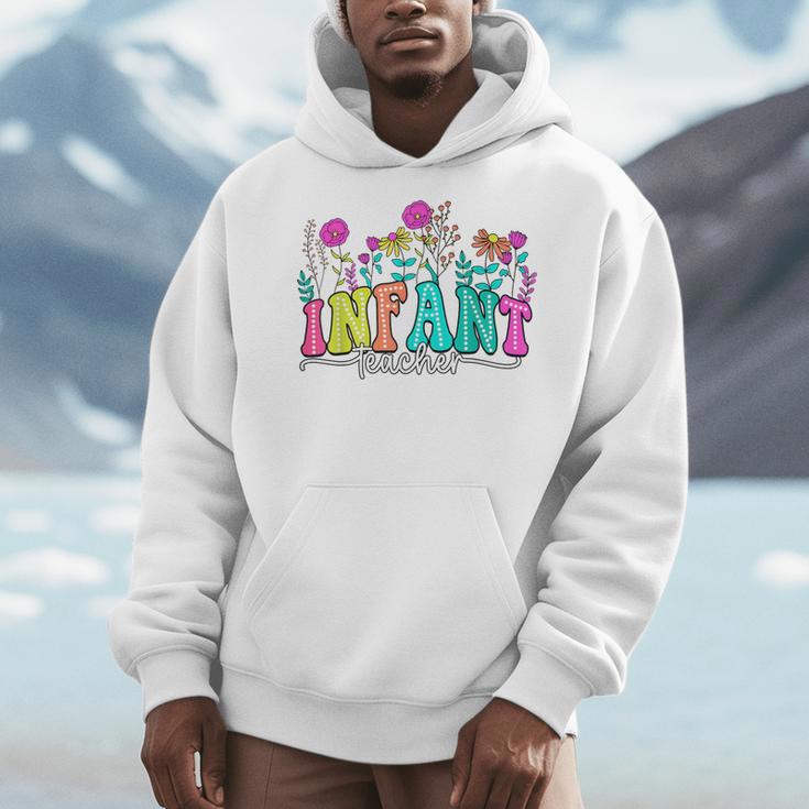 Infant Teacher Floral First Day Back To School Teaching Men Hoodie, funny design Infant Teacher Floral First Day Back To School Teaching Men Hoodie, funny design