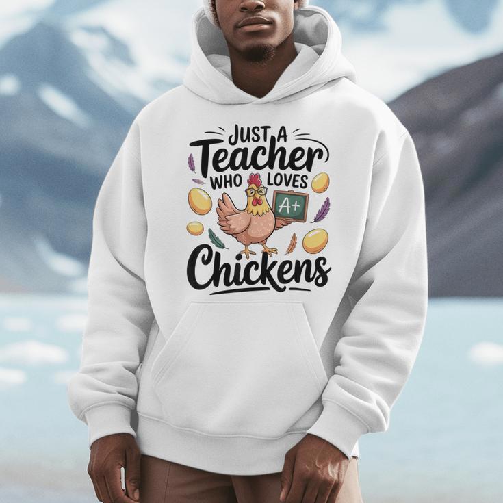 Just a Teacher Who Loves Chickens Chicken Farm Animal Lover Men Hoodie, funny design Just a Teacher Who Loves Chickens Chicken Farm Animal Lover Men Hoodie, funny design