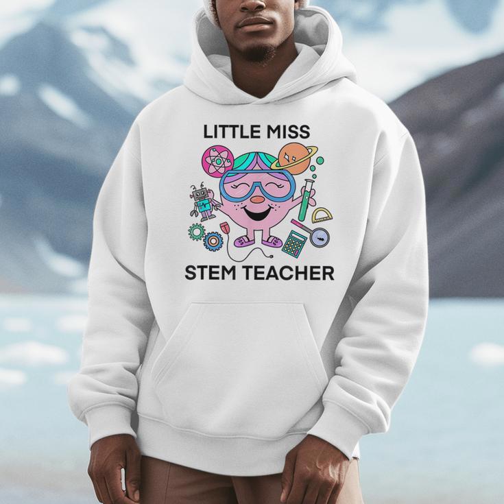 Little Miss Stem Teacher Men Hoodie, funny design