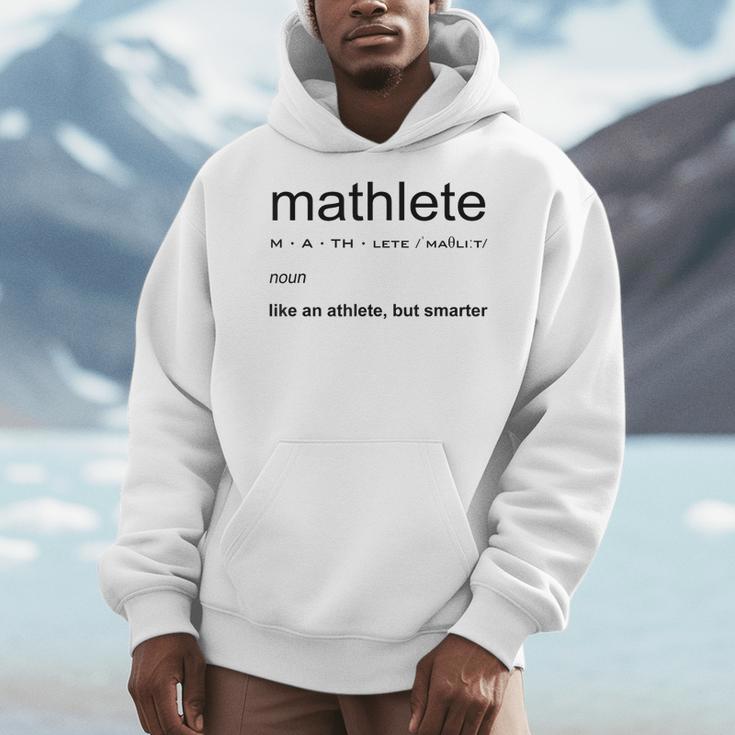 Mathlete Definition Math Math Teacher Nerd Geek Men Women Girls Kids Men Hoodie, funny design