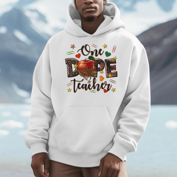 One Dope Teacher Men Hoodie, funny design One Dope Teacher Men Hoodie, funny design