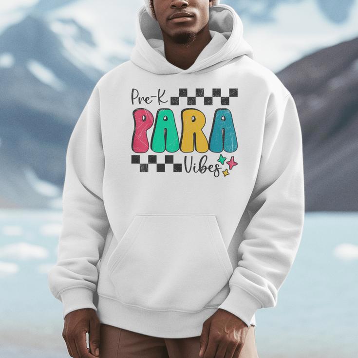 Pre-K Paraprofessional Teacher Back To School Vibes Men Hoodie, funny design