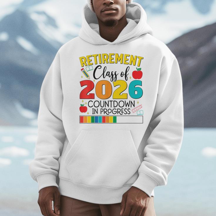 Retirement Class Of 2026 Countdown In Progress Teacher Men Hoodie, funny design