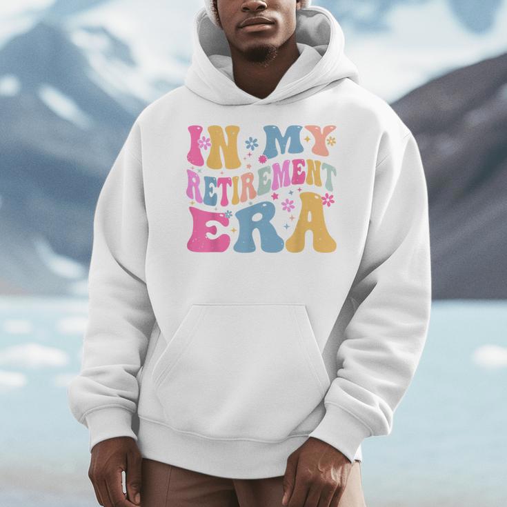 Retro Groovy Retirement Era Retired Teacher Men Hoodie, Groovy Teacher Gifts, funny design