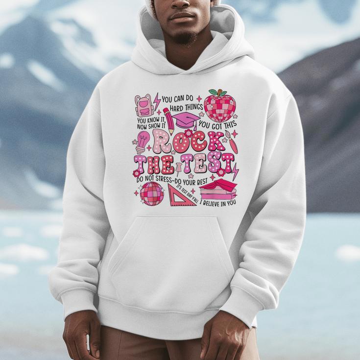 Rock The Test Testing Day Don't Stress Do Your Best Teacher For Men Women Girls Kids Men Hoodie, funny design Rock The Test Testing Day Don't Stress Do Your Best Teacher For Men Women Girls Kids Men Hoodie, funny design