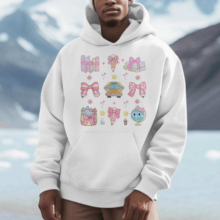 School Pencils And Bows Teacher Bow Coquette Pencil Girls Men Hoodie, funny design School Pencils And Bows Teacher Bow Coquette Pencil Girls Men Hoodie, funny design