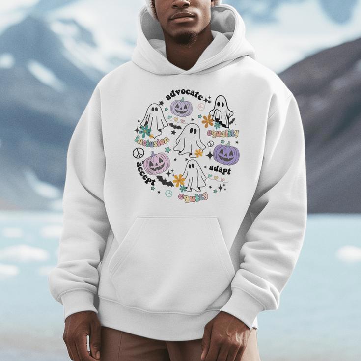 Special Education Teacher Halloween Pumpkin Ghost Inclusion Men Hoodie, funny design Special Education Teacher Halloween Pumpkin Ghost Inclusion Men Hoodie, funny design