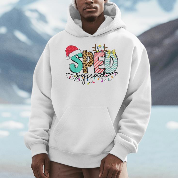 SPED Squad Special Education Teacher Autism Christmas Women Men Hoodie, funny design