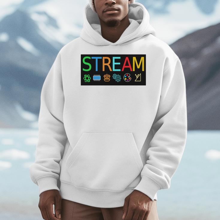 Stream Technology Robotics Shirt For Teachers And Students Premium Tri-Blend Men Hoodie, funny design