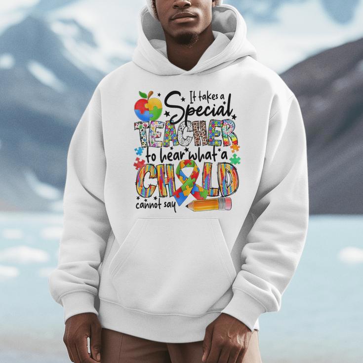 It Takes A Special Teacher To Hear What A Child Cannot Say Men Hoodie, funny design It Takes A Special Teacher To Hear What A Child Cannot Say Men Hoodie, funny design