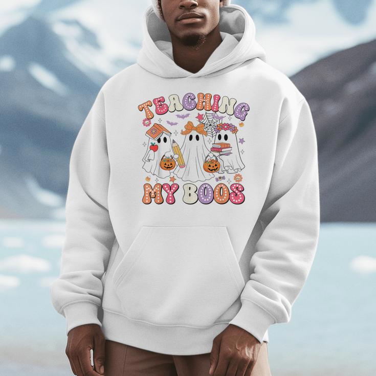 Teaching My Boos Cute Spooky Ghost Teacher Halloween Women Men Hoodie, funny design Teaching My Boos Cute Spooky Ghost Teacher Halloween Women Men Hoodie, funny design