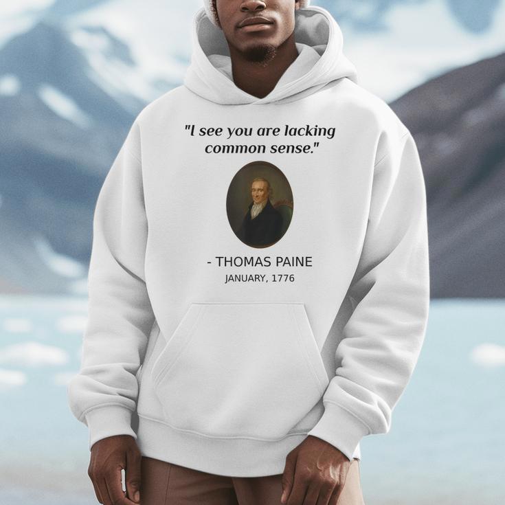 Thomas Paine Common Sense USA History Teacher Student Men Hoodie, History Teacher Gifts, funny design Thomas Paine Common Sense USA History Teacher Student Men Hoodie, History Teacher Gifts, funny design