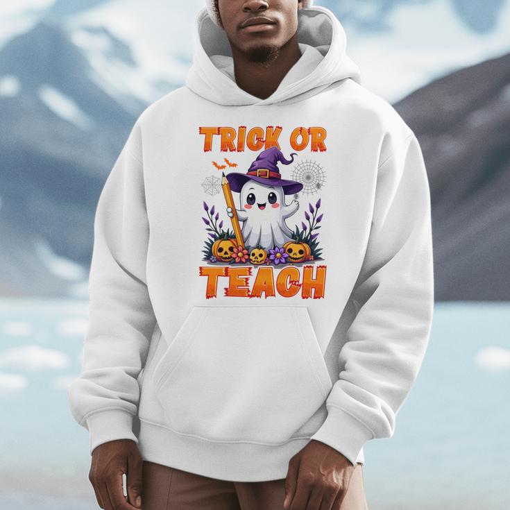 Trick Or Teach Teacher Halloween Ghost Pencil Floral Men Hoodie, funny design Trick Or Teach Teacher Halloween Ghost Pencil Floral Men Hoodie, funny design