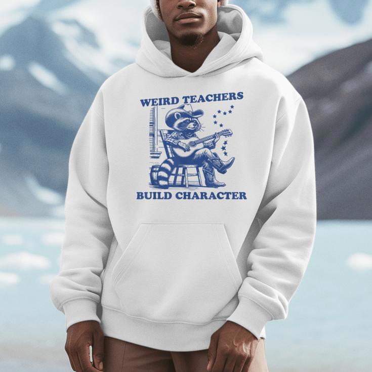 Weird Teachers Build Character Shirt Raccoon Teacher Men Hoodie, funny design Weird Teachers Build Character Shirt Raccoon Teacher Men Hoodie, funny design