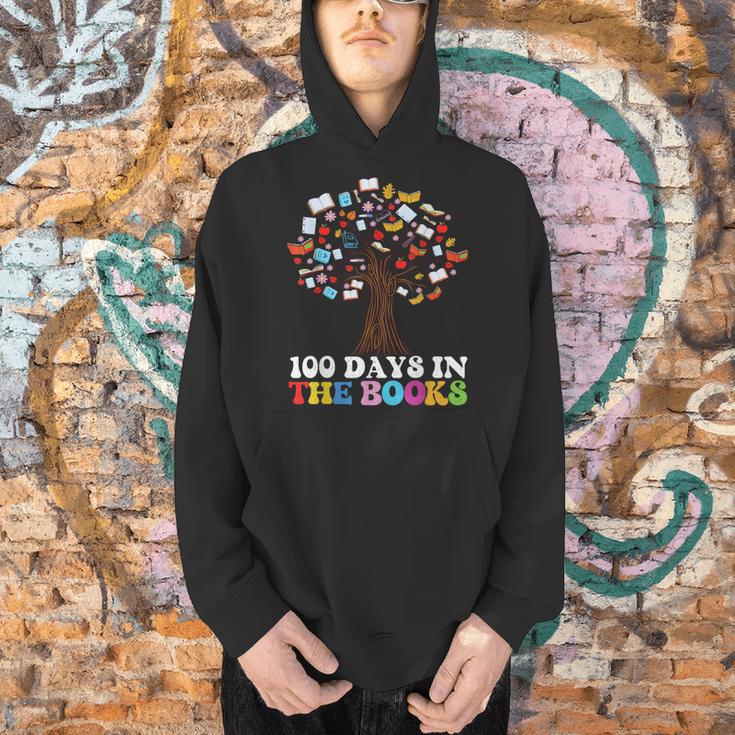 100 Days In The Books Reading Teacher 100th Day Of School Men Hoodie, gift for family, gift for coworker 100 Days In The Books Reading Teacher 100th Day Of School Men Hoodie, gift for family, gift for coworker
