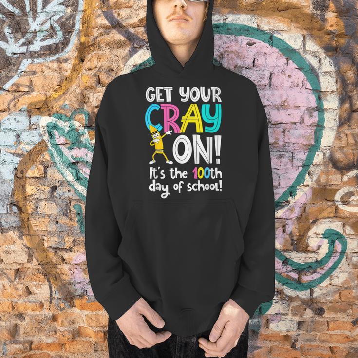 100th Day Of School Get Your Cray On Teacher Men Hoodie, gift for family, gift for coworker 100th Day Of School Get Your Cray On Teacher Men Hoodie, gift for family, gift for coworker