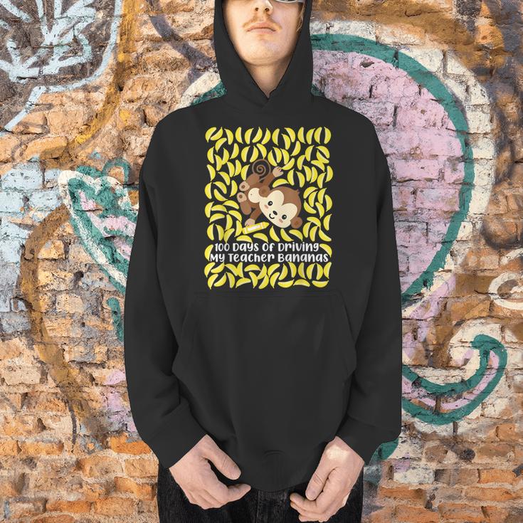 100th Day Of School Teacher Monkey Pun Banana For Men Women Girls Kids Men Hoodie, gift for family, gift for coworker
