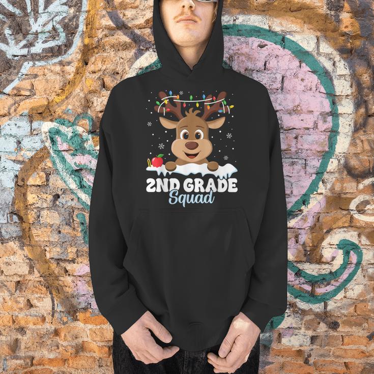 2nd Grade Teacher Christmas Second Grade Squad Reindeer Xmas For Men Women Kids Men Hoodie, 2nd Grade Teacher Hoodies, gift for family, gift for coworker