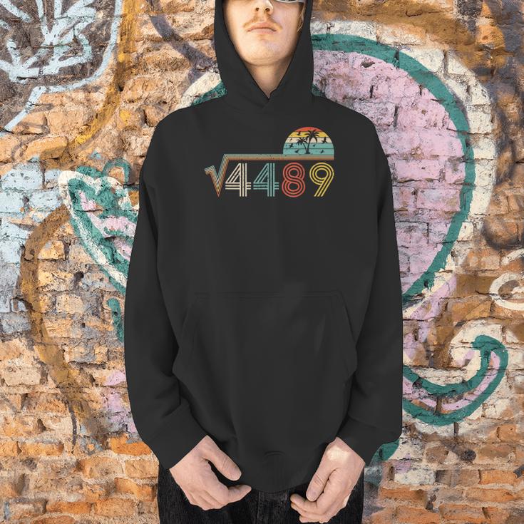 67 Vintage Meme Square Root 4489 Slang Math Teacher Men Hoodie, gift for family, gift for coworker