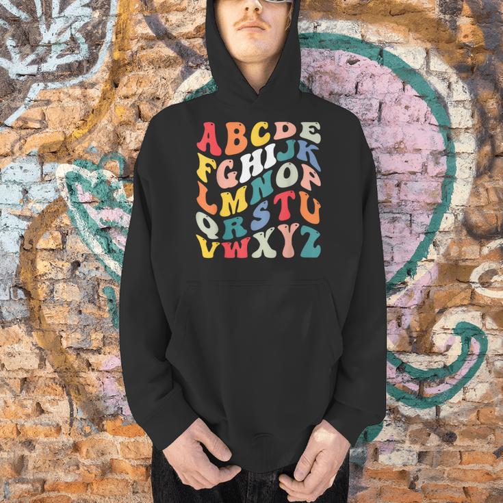 Alphabet Hi Back To School ABC Pre K Kindergarten Teacher Men Hoodie, gift for family, gift for coworker