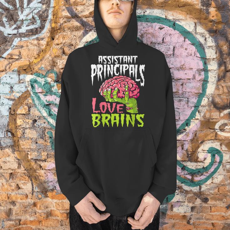 Assistant Principals Love Brains Zombie Teacher Halloween Men Hoodie, gift for family, gift for coworker