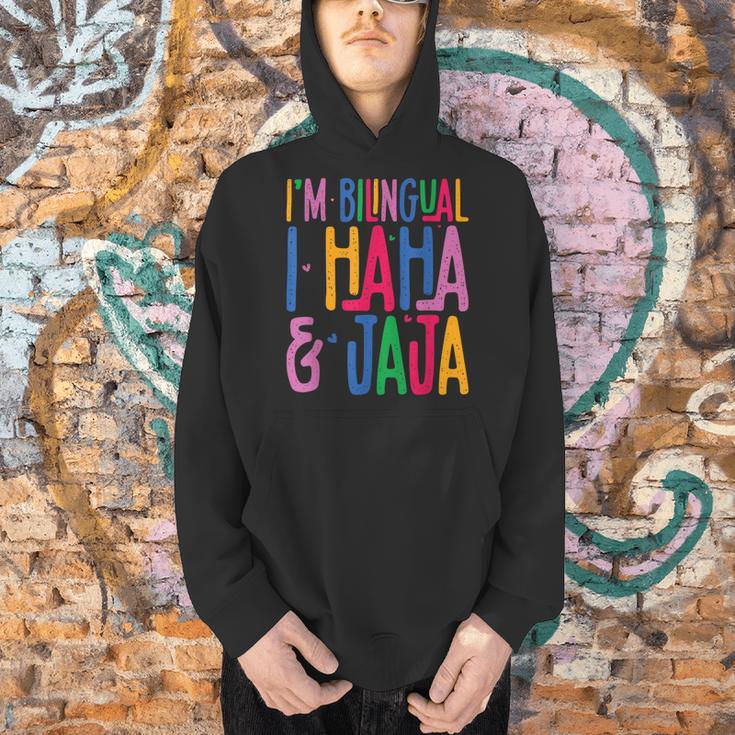 I Am Bilingual I Haha And Jaja Latina Latino Spanish Teacher Men Hoodie, gift for family, gift for coworker