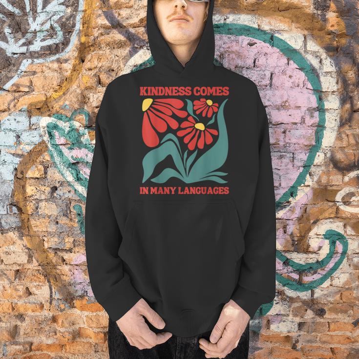 Boho Flower ESL Teacher Kindness Comes In Many Languages Men Hoodie, Esl Teacher Hoodies, gift for family, gift for coworker Boho Flower ESL Teacher Kindness Comes In Many Languages Men Hoodie, Esl Teacher Hoodies, gift for family, gift for coworker