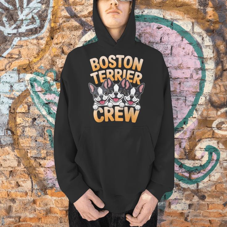 Boston Terrier Crew Cartoon For Dog Owner Pet Boston Terrier Men Hoodie, gift for family, gift for coworker