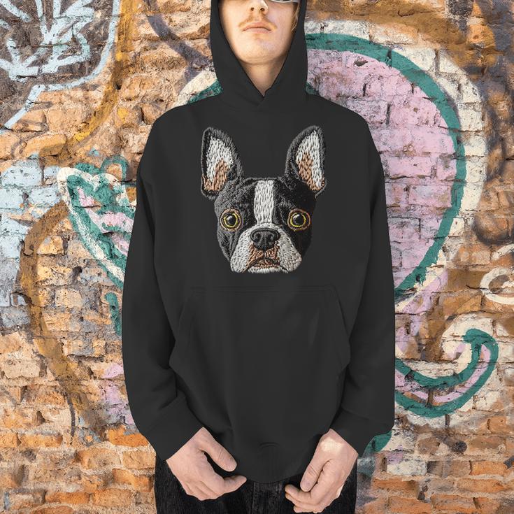 Boston Terrier Cute Puppy Face Dog Lover Pet Owner Men Hoodie, gift for family, gift for coworker