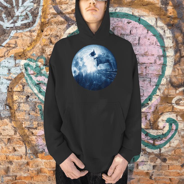 Boston Terrier Dog Moon Dog Mom Dad Women Men Dog Lovers Men Hoodie, Boston Terrier Mom Hoodies, Boston Terrier Dad Hoodies, gift for family, gift for coworker