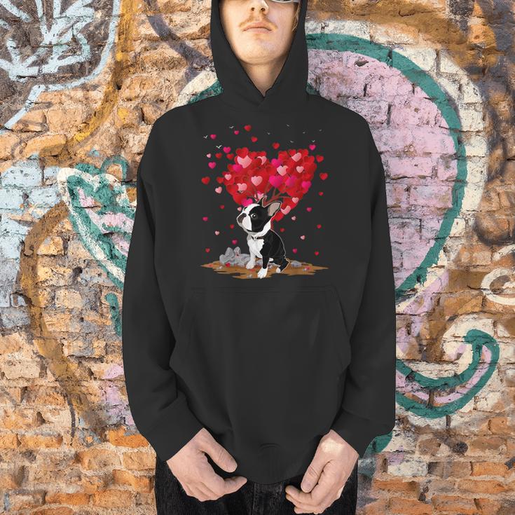 Boston Terrier Lover Heart Shape Boston Terrier Valentine Men Hoodie, gift for family, gift for coworker