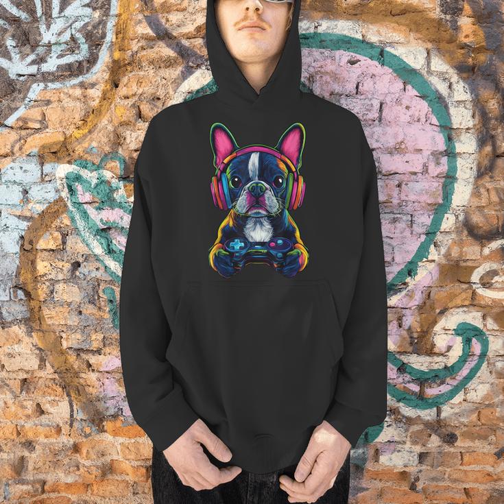 Boston Terrier Lovers Gaming Headphones Boston Terrier Men Hoodie, gift for family, gift for coworker