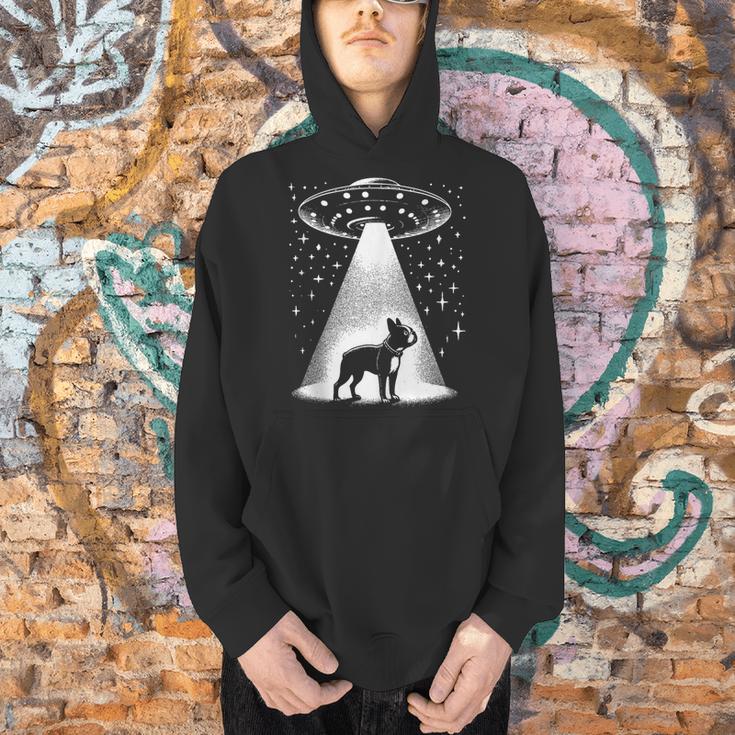 Boston Terrier Mom Dad Dog Alien UFO Men Hoodie, Boston Terrier Mom Hoodies, Boston Terrier Dad Hoodies, gift for family, gift for coworker