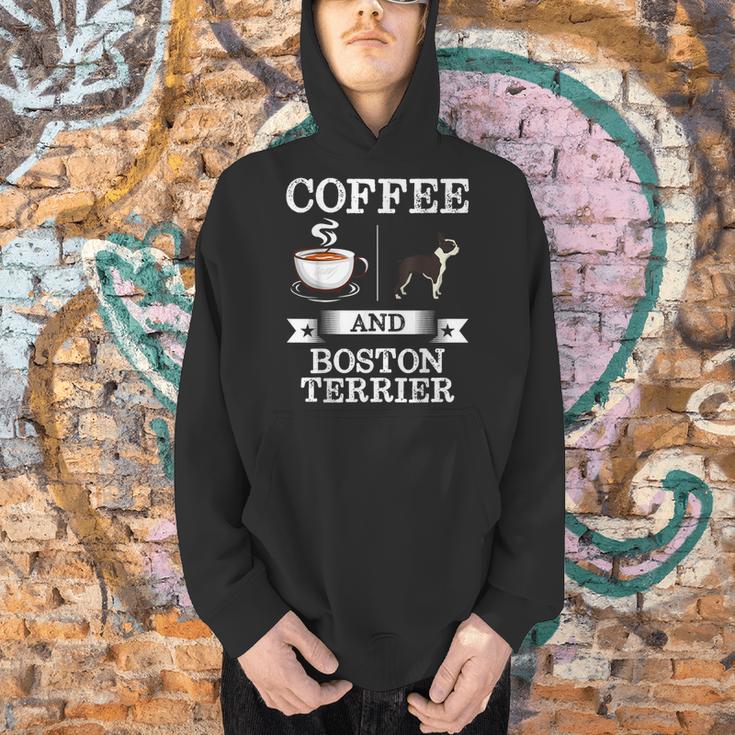 Boston Terrier Shirt Coffee And Boston Terrier Cute Dog For Men Women Girls Kids Men Hoodie, gift for family, gift for coworker