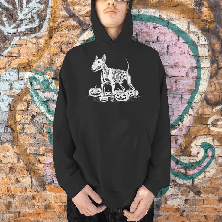 Bull Terrier Skeleton Birthday Halloween Kids Men Hoodie, gift for family, gift for coworker