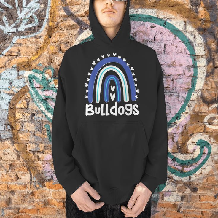 Bulldogs School Mascot Rainbow Teacher Lover Men Hoodie, gift for family, gift for coworker
