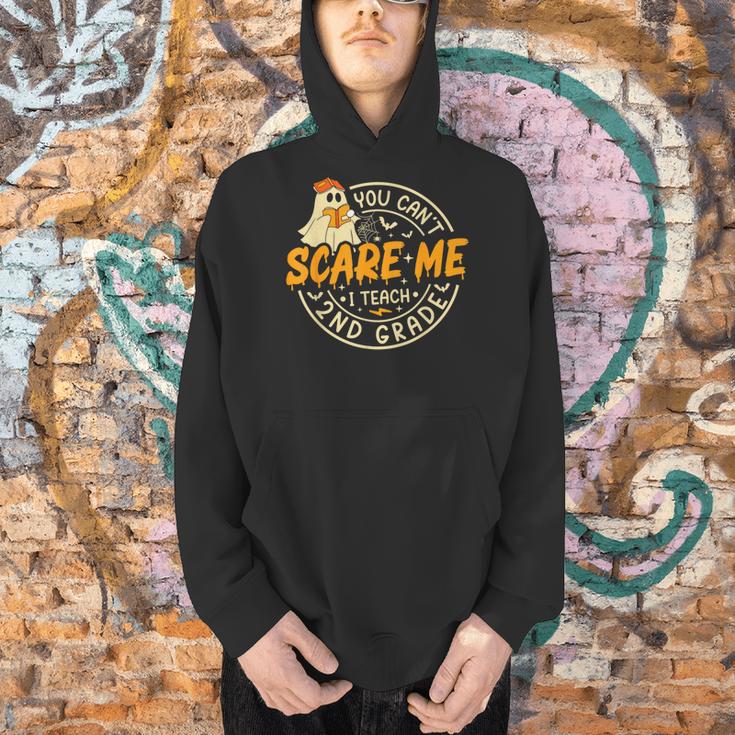 You Can't Scare Me I Teach 2nd Grade Teacher Halloween Ghost Men Hoodie, 2nd Grade Teacher Hoodies, gift for family, gift for coworker