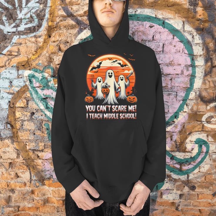 You Can't Scare Me I Teach Middle School Teacher Halloween Men Hoodie, gift for family, gift for coworker