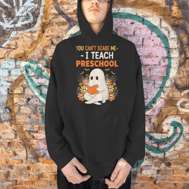 You Cant Scare Me I Teach Preschool Halloween Teacher Men Hoodie, gift for family, gift for coworker