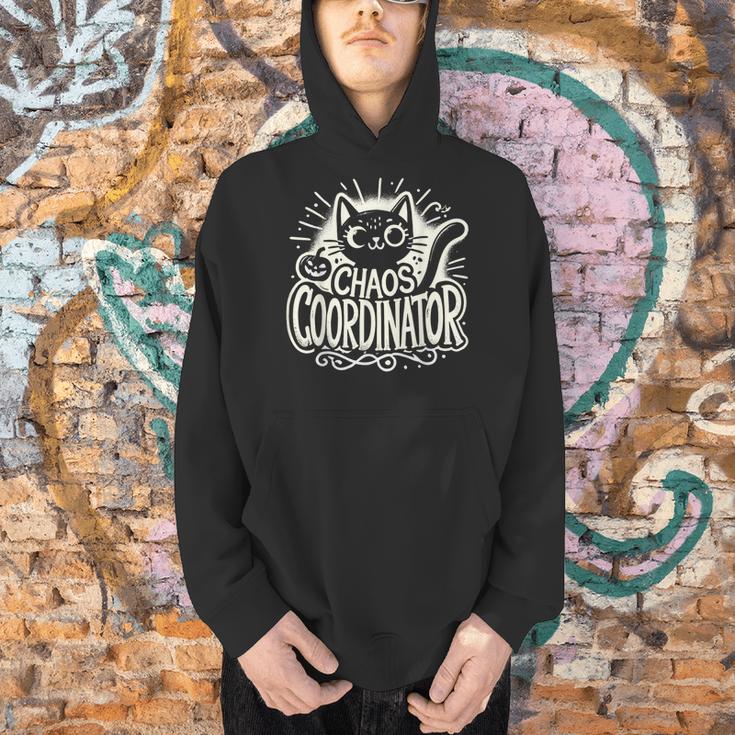 Cat Chaos Coordinator For Women Mom Halloween Teacher Men Hoodie, gift for family, gift for coworker