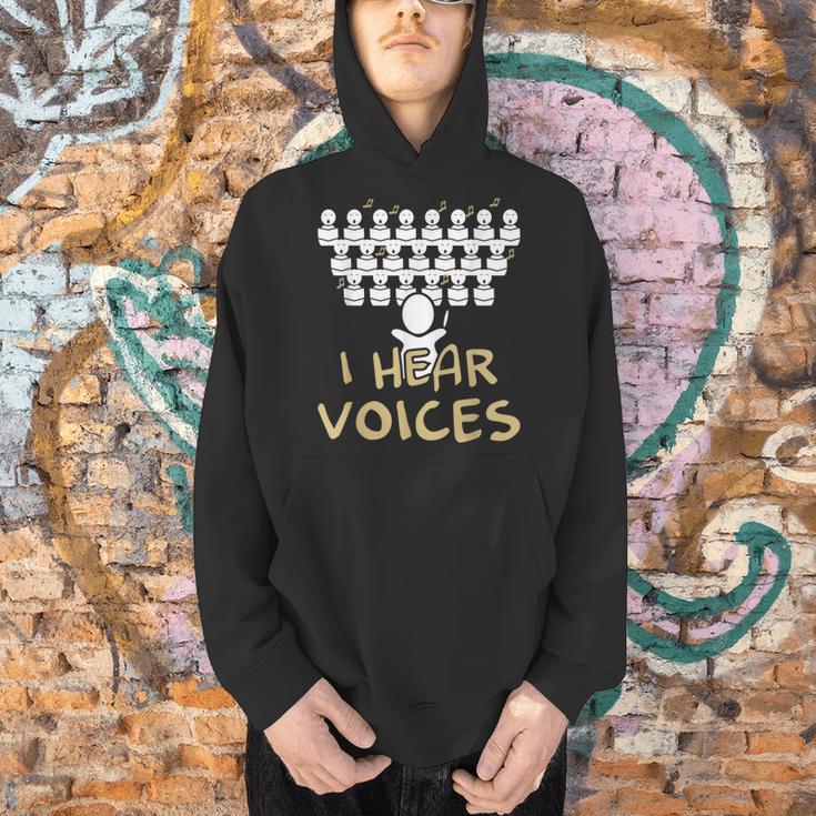 Choir Teacher Shirt I Hear Voices Chorister Tee Men Hoodie, gift for family, gift for coworker