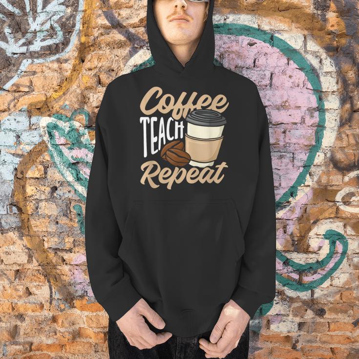 Coffee Teach Repeat Teacher Men Hoodie, gift for family, gift for coworker