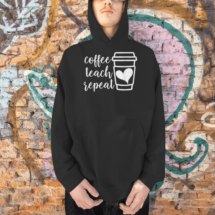 Coffee Teach Repeat Women's Misses Plus Size Teacher Men Hoodie, gift for family, gift for coworker Coffee Teach Repeat Women's Misses Plus Size Teacher Men Hoodie, gift for family, gift for coworker