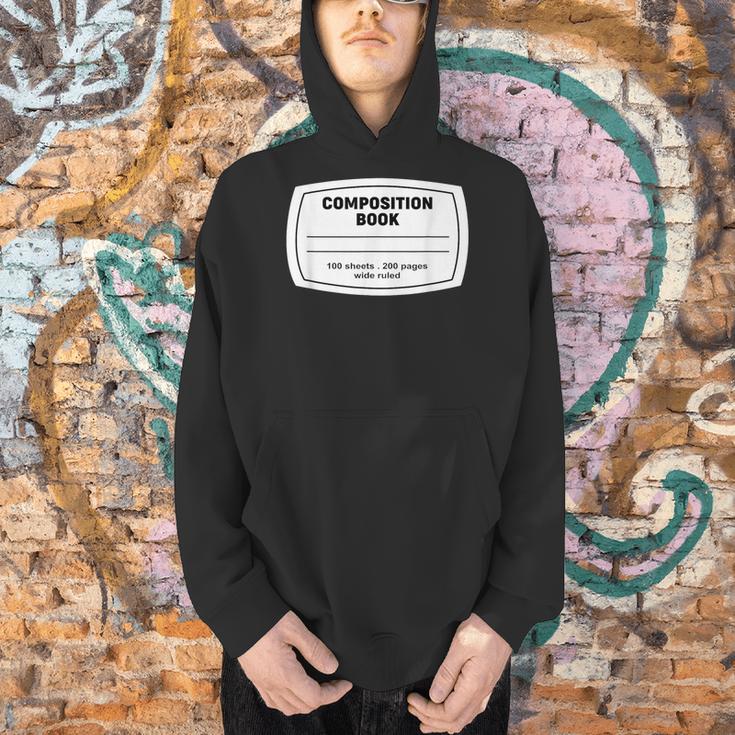 Composition Notebook Halloween Costume Teacher Student Men Hoodie, gift for family, gift for coworker Composition Notebook Halloween Costume Teacher Student Men Hoodie, gift for family, gift for coworker